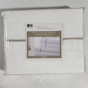Bella Russo White Queen Sheet Set